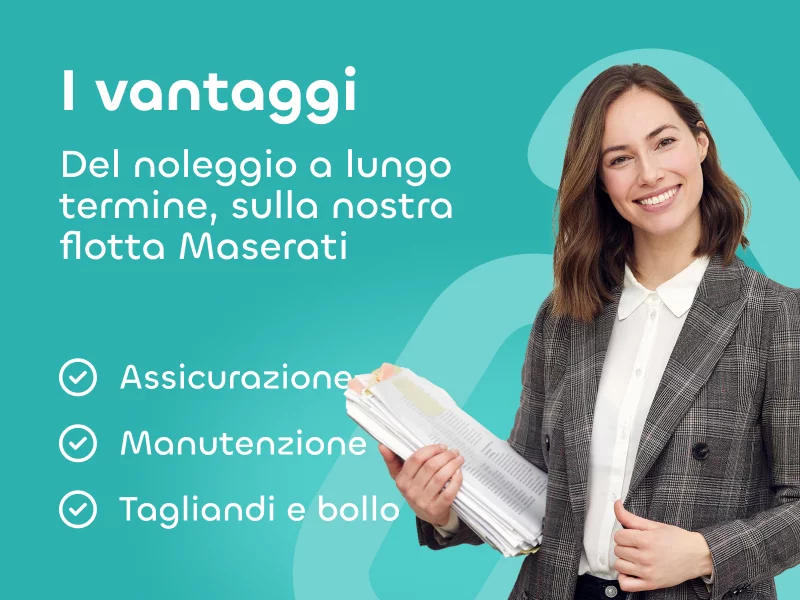 noleggio lungo termine maserati senza anticipo